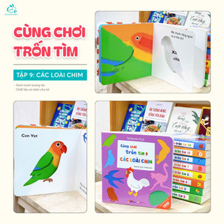 Sách - Cùng Chơi Trốn Tìm - Tập 9: Các Loài Chim -Ehon Tương Tác Bìa Cứng cho bé 0-6 tuổi