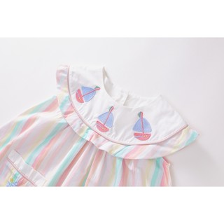 Váy Cho Bé Gái, Váy Sát Nách Cho Bé Gái Thiết Kế Cổ Bẻ Siêu Xinh  Dáng Chữ A Chất Liệu Cotton