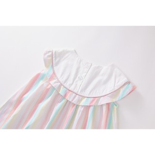 Váy Cho Bé Gái, Váy Sát Nách Cho Bé Gái Thiết Kế Cổ Bẻ Siêu Xinh  Dáng Chữ A Chất Liệu Cotton
