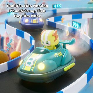 Đồ Chơi Xe Ô Tô Đụng GoKart Đối Kháng Bóng Đá Điều Khiển Từ Xa, Xoay 360 Độ Có Đèn,Phun Sương Đẹp Mắt-Đồ Chơi Thông Minh