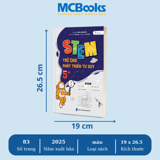 Sách - Bộ Sách STEM Trò Chơi Phát Triển Tư Duy – Tuổi 5+ MCBooks