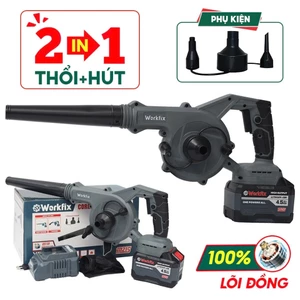 Máy Thổi Hút Bụi Pin Workfix WF-AB775BL Chân Pin Phổ Thông Tiện Dụng Công Suất Lớn