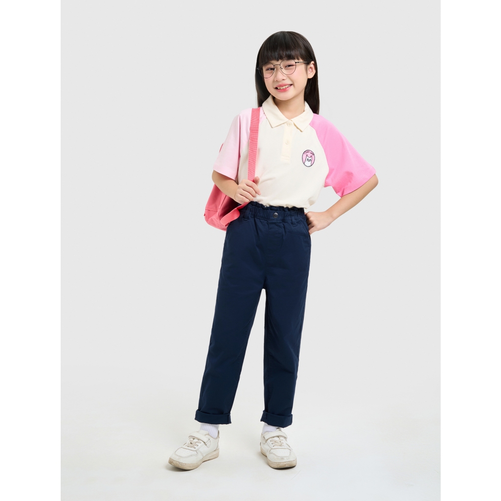 Quần khaki bé gái CANIFA cạp chun dáng vừa 1BK25S001