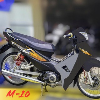 Tem rời xe Wave 110cc thiết kế kèm sticker lá cờ nhỏ dán trang trí dàn áo M10