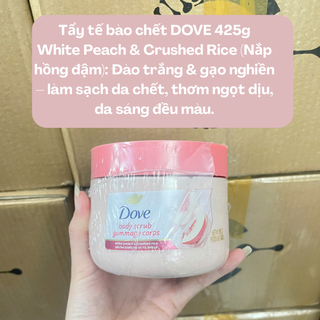 Tẩy tế bào chết Dove Body Scrub 298g/425g Nhiều mùi hương_Olay