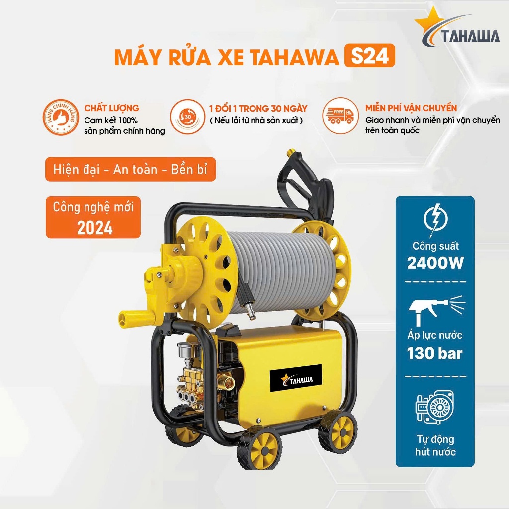 Máy phun áp lực TAHAWA S24A, công suất 2400W