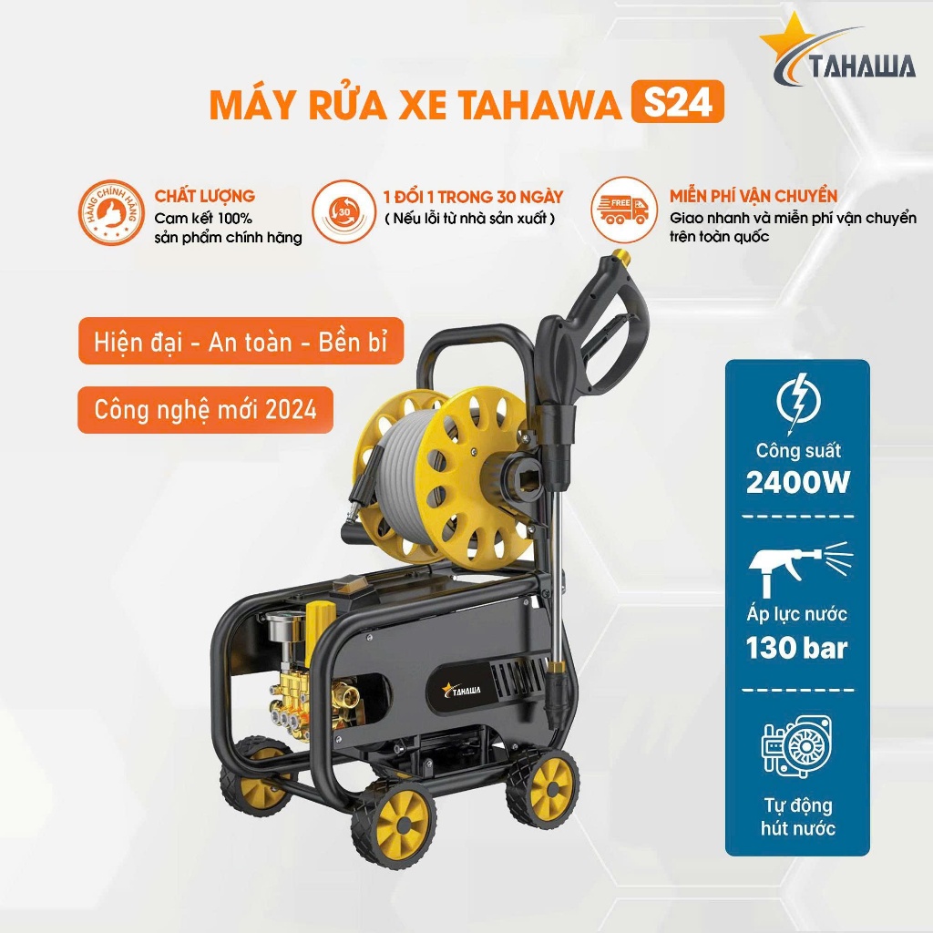 Máy phun áp lực TAHAWA S24A, công suất 2400W
