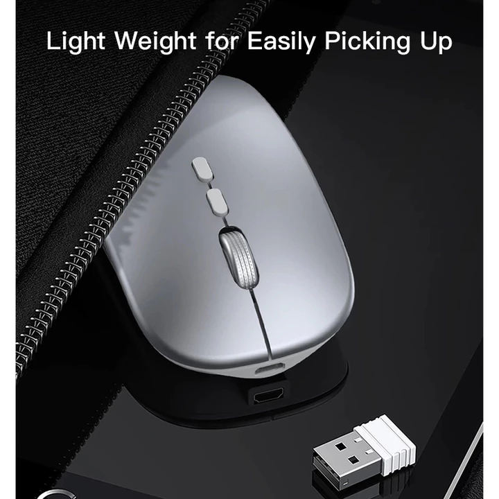 Chuột Không Dây Laptop - Chuột Không Dây Không Tiếng Ồn - Chuột Không Dây Thời Trang - Chuột Không Dây Bluetooth - USB – 5