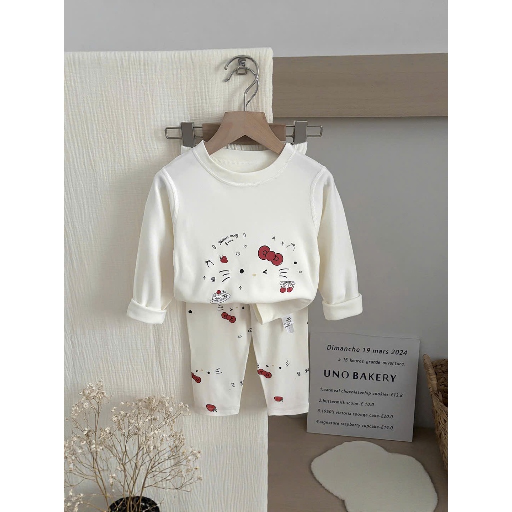 Bộ Thu Đông Dài Tay Cho Bé Trai Bé Gái Chất Cotton Nỉ Mềm Mại Cho Bé,Quần Áo Trẻ Em Thu Đông QCCC Từ 7-22kg