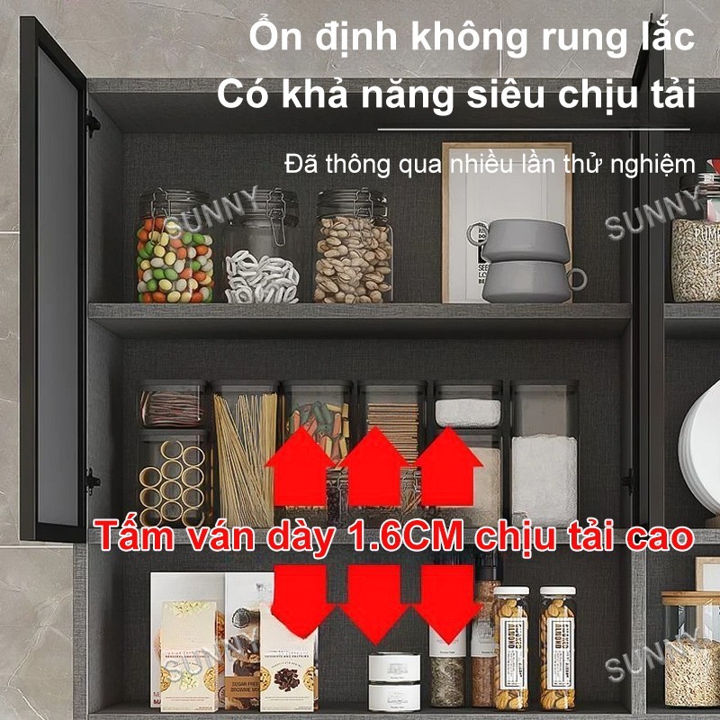 SUNNY Tủ Treo Tường Hợp Kim Nhôm Nhà Bếp Chống Ẩm Chống Gỉ Tiết Kiệm Không Gian