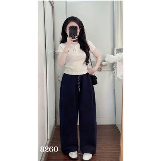 Quần Nỉ Ống Đứng ELEGANTE Siêu Tôn Dáng, Không Nhăn Không Bai Không Phai Không Xù 80.405