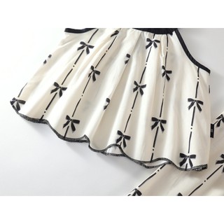 Bộ Đồ Bé Gái, Set Bộ Yếm Đi Biển Áo Yếm Phối Quần Ống Rộng Cho Bé Gái Chất Cotton Thoáng Mát