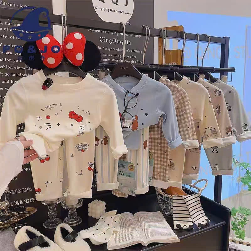 Bộ Thu Đông Dài Tay Cho Bé Trai Bé Gái Chất Cotton Nỉ Mềm Mại Cho Bé,Quần Áo Trẻ Em Thu Đông QCCC Từ 7-22kg
