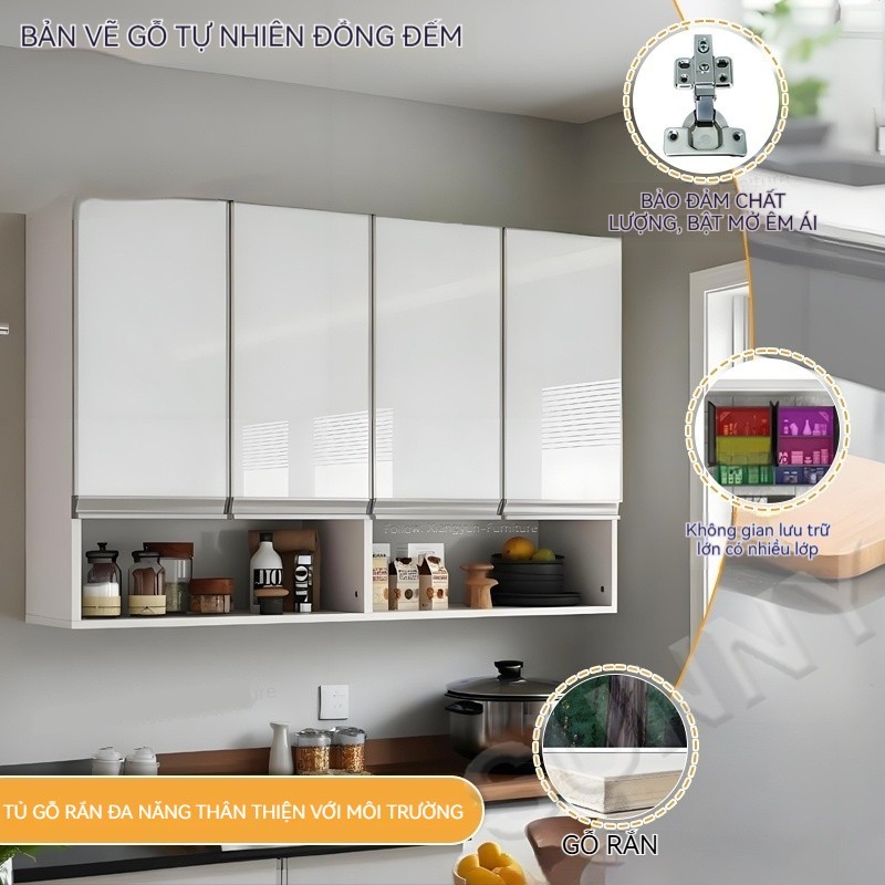 SUNNY Tủ Treo Tường Hợp Kim Nhôm Nhà Bếp Chống Ẩm Chống Gỉ Tiết Kiệm Không Gian