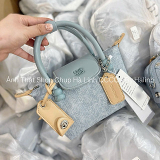 CHIO2ND - Túi Đeo Chéo Chio Denim Dáng Quai Xách