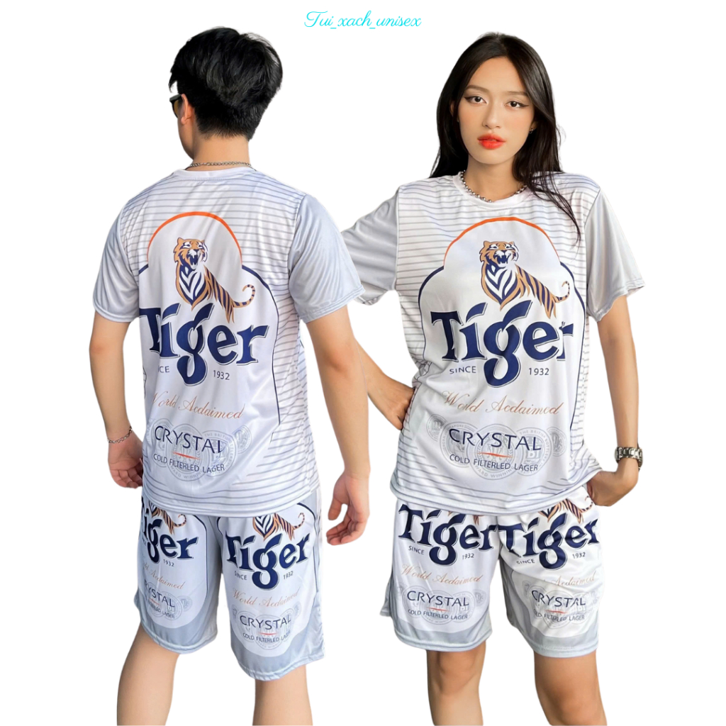 Bộ Bia TIGER BẠC 3D chất liệu thun lạnh đẹp phong cách thể thao, năng động trẻ trung thoải mái - BC