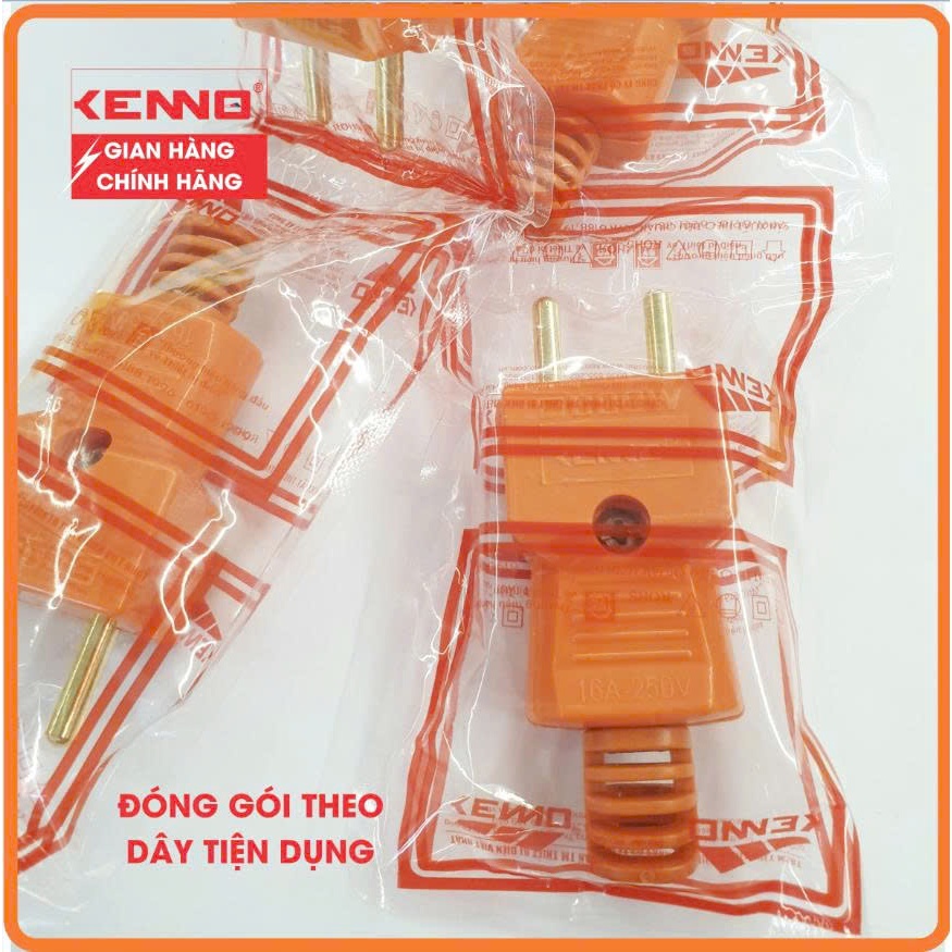 Phích cắm siêu chịu tải công suất 3000W KENNO chống vỡ chịu nhiệt P30-C