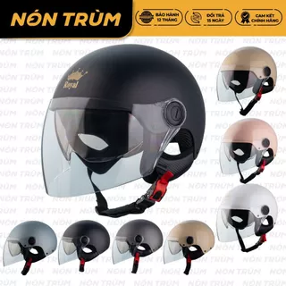 Mũ Bảo Hiểm Nửa Đầu Royal M163K Có 2 Kính An Toàn Xe Máy Phù Hợp Nam Nữ, Nâng Cấp Từ Royal M579