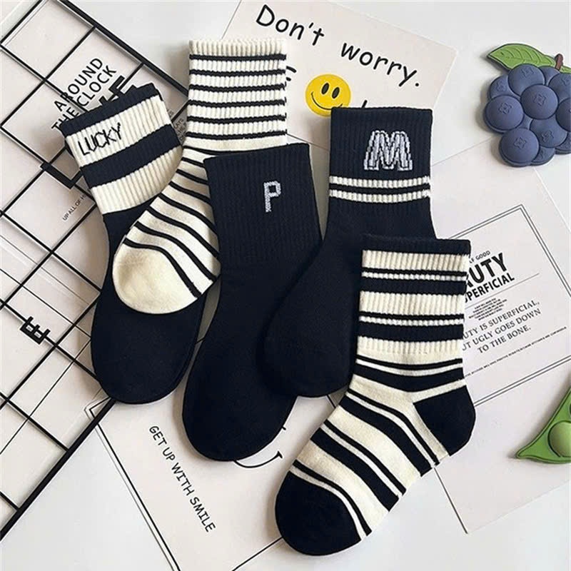 Set 5 đôi tất cao cổ thu đông cho bé gái, bé trai 2 tới 12 tuổi, tất Kuromi, tất Melody