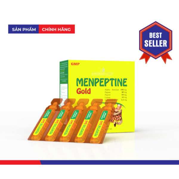 Men tiêu hóa MENPEPTINE GOLD Giúp bổ sung enzyme tiêu hóa cho cơ thể, tăng Cường tiêu hóa, cải thiện đầy bụng, khó tiêu