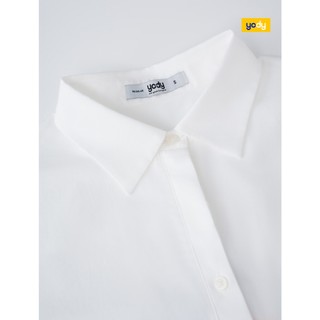 Áo sơ mi nữ YODY cotton thô casual thiết kế đơn giản mềm mại thấm hút mồ hôi WCSH25A232