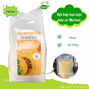 Bột bắp hữu cơ hạt mịn nguyên chất Markal/BioBees/Just Organik - nấu súp, làm bánh, ăn dặm