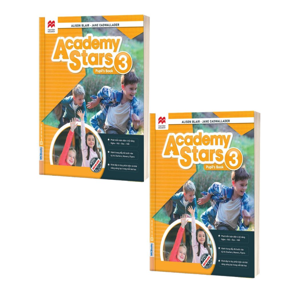 Combo -  Academy Stars - Giáo Trình Và Sách Bài Tập Học Tiếng Anh Cấp 1 chuẩn Cambridge