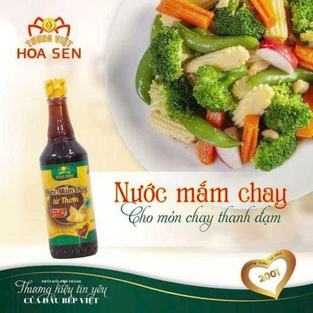 Nước mắm chay 500ml - Tương Việt hoa sen