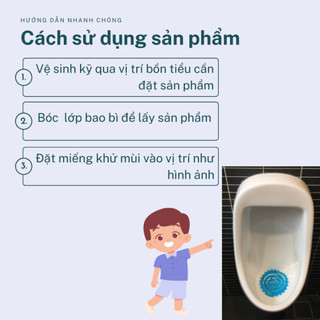 Miếng lót khử mùi đa năng siêu hiệu quả ScentPur dành cho bồn tiểu nam hoặc lỗ cống, chống văng