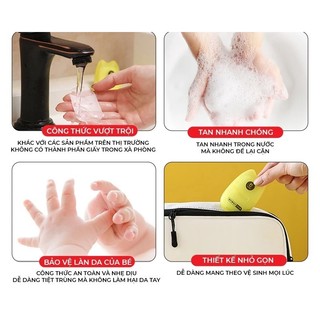 Xà Phòng Giấy Bỏ Túi Nhỏ Gọn Mang Đi Tiện Lợi, Giữ Gìn Vệ Sinh Sạch Sẽ Hộp 50 Miếng
