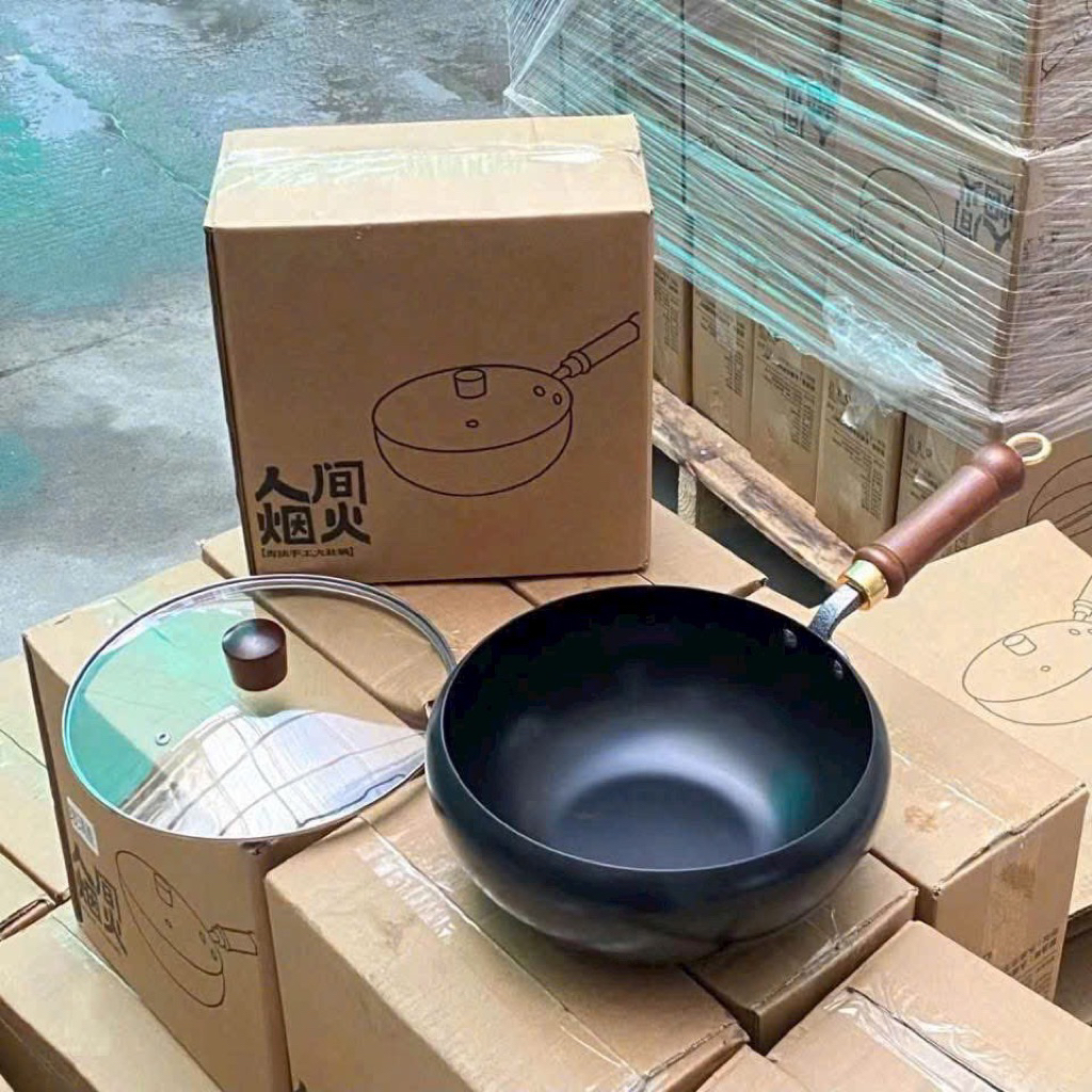 Chảo 24cm Lòng Sâu Chống Dính Đa Năng Có Lắp Vung Kính Đi Kèm – Dùng Được Cho Tất Cả Các Loại Bếp Như Bếp Ga , Từ...