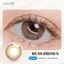 Kính áp tròng khoá ẩm 1 Ngày Màu Nâu CARASE, lens cận RUSS BROWN