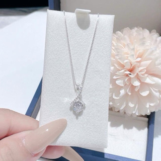 [Hộp Xinh ] Dây chuyền SK38 Bạc LoPa LoPa,dây trơn đá đuôi chéo dáng nhẹ nhàng,Bạc LoPa