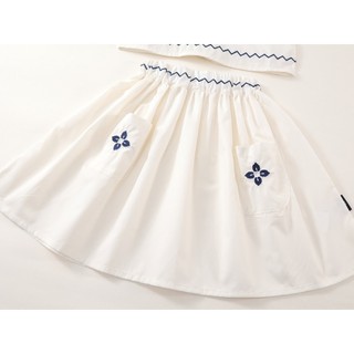 Đồ Bộ Bé Gái, Sét Bộ Bé Gái Áo 2 Dây Kèm Váy Xòe Hoạ Tiết Thêu Nổi Chất Liệu Cotton Mềm