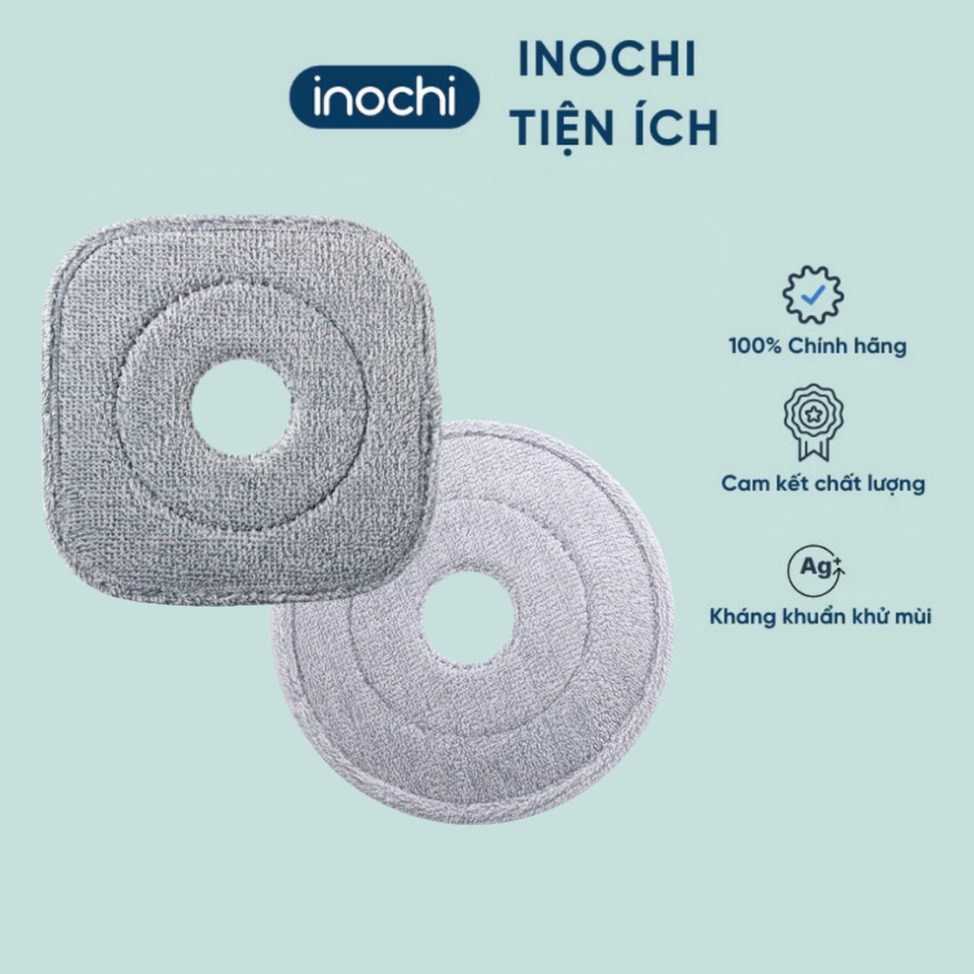 Bông lau nhà Souji loại tròn, vuông, bông lau tự vắt Souji - CHÍNH HÃNG INOCHI