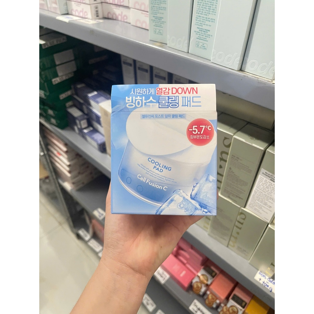 Toner Pad hạ nhiệt, làm dịu Cell Fusion C Cooling Pad, CICA Cooling Pad 70 miếng/180ml