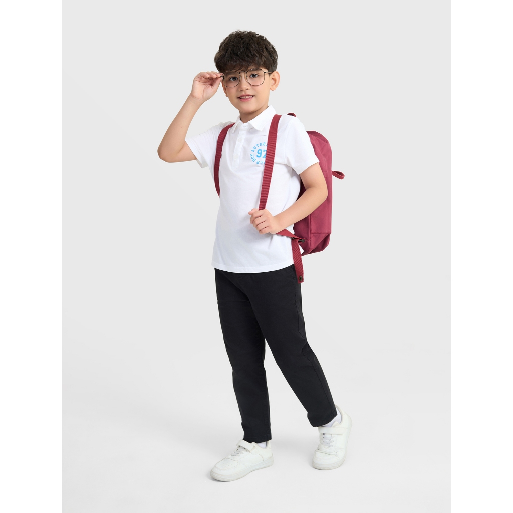Quần khaki bé trai CANIFA ống rộng suông dáng basic 2BK25A001