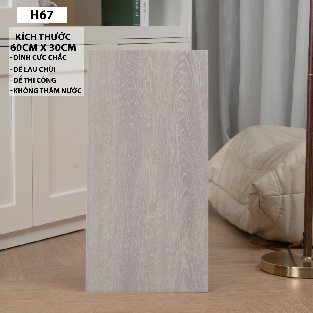 combo 100 tấm miếng dán tường phủ nhựa PVC 3D kích tấc 60x30cm tráng ...