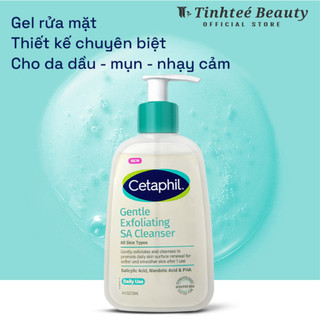 Gel rửa mặt làm sạch dầu nhờn, ngăn mụn cho da dầu nhạy cảm CETAPHIL GENTLE EXFOLIATING SA CLEANSER 236ml
