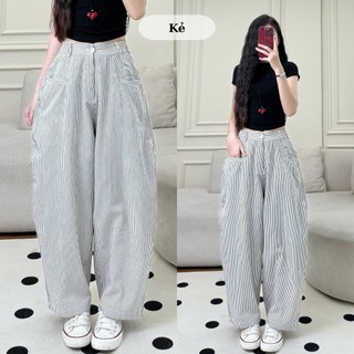 Quần kaki harem túi ngang cạp bán chun dễ mặc chuẩn form đi học đi chơi