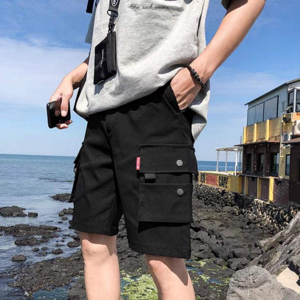Quần Short Nam Nữ Hộp Dây Nai Trẻ Trung Chất Liệu Kaki ,Sọt Kiểu Dáng Basic Phong Cách Hàn Quốc K1