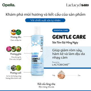 Bộ 1 Chai DDVS Phụ Nữ Lactacyd Cool Sensation 250ml + 1 Sữa Tắm Gội Trẻ Em Gentle Care 500ml