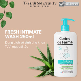 Gel Vệ Sinh Phụ Nữ Lô hội Thoáng mát Corine de Farme Fresh Intimate Wash 250ml