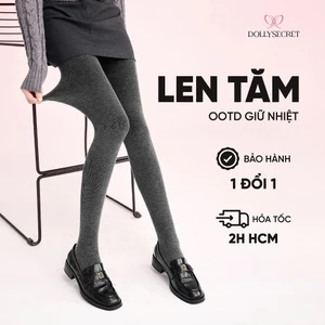 Quần Tất Len Tăm OOTD Giữ Nhiệt DOLLYSECRET Công Nghệ Heattech Dày Mịn Thon Chân T54