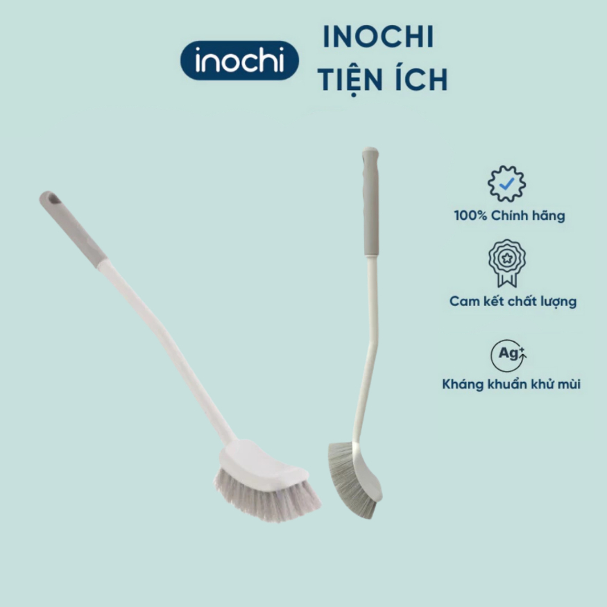 Chổi cọ toilet đầu cong Kirei - CHÍNH HÃNG INOCHI