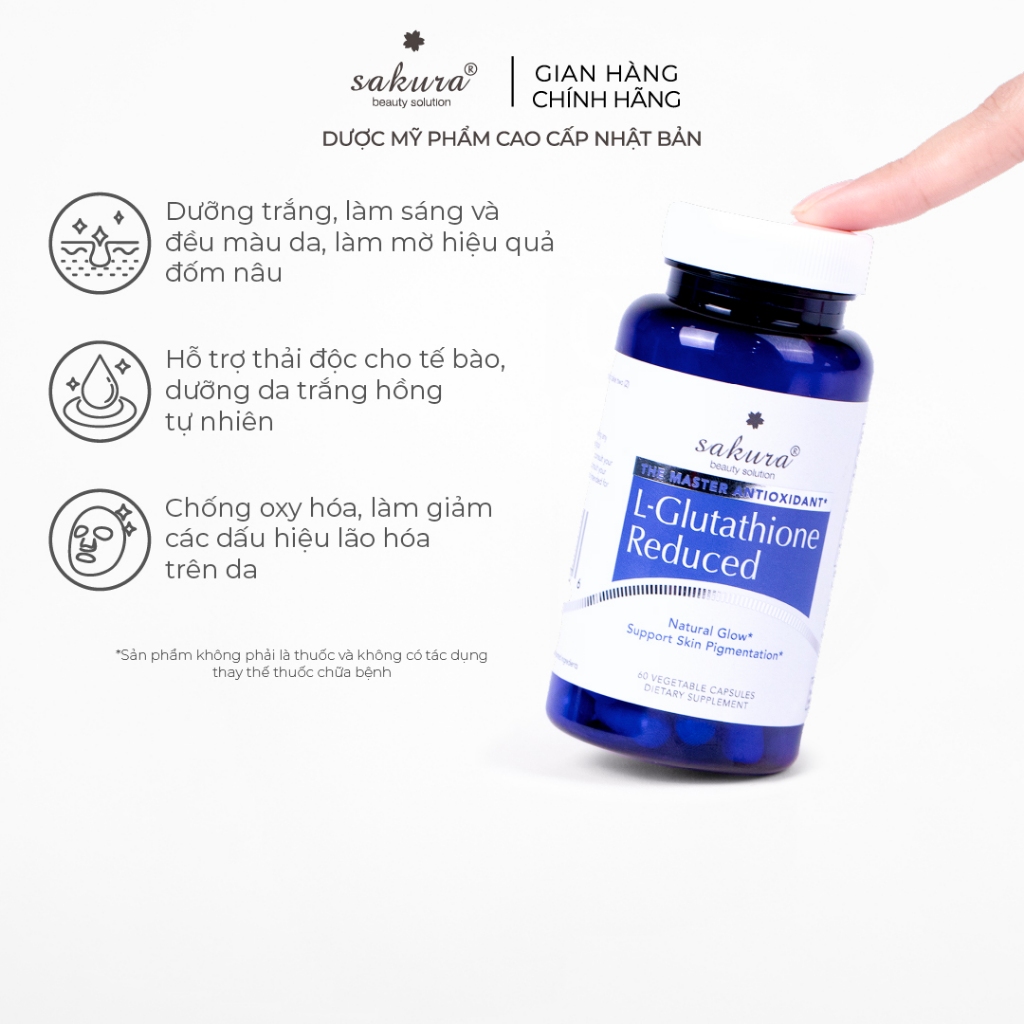 sakura l-glutathione reduced Vin ung trng da cao cp Beauty Vin Ung Trng Da Nga