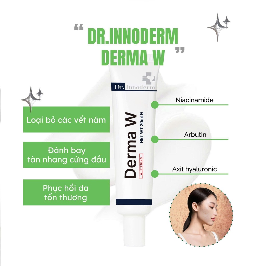 [Dr.Innoderm]_Kem Làm Trắng Sáng Da_Derma W Dr.Innoderm_Sản phẩm chính hãng_Xuất VAT 100%