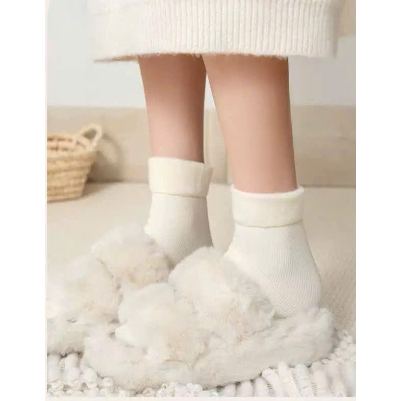 Tất Nữ Giữ Ấm Lót Lông Mềm Mịn Dày Dặn Mùa Đông Chống Lạnh Cao Cấp Giữ Nhiệt Cực Tốt Nhiều Màu Basic Êm Ái