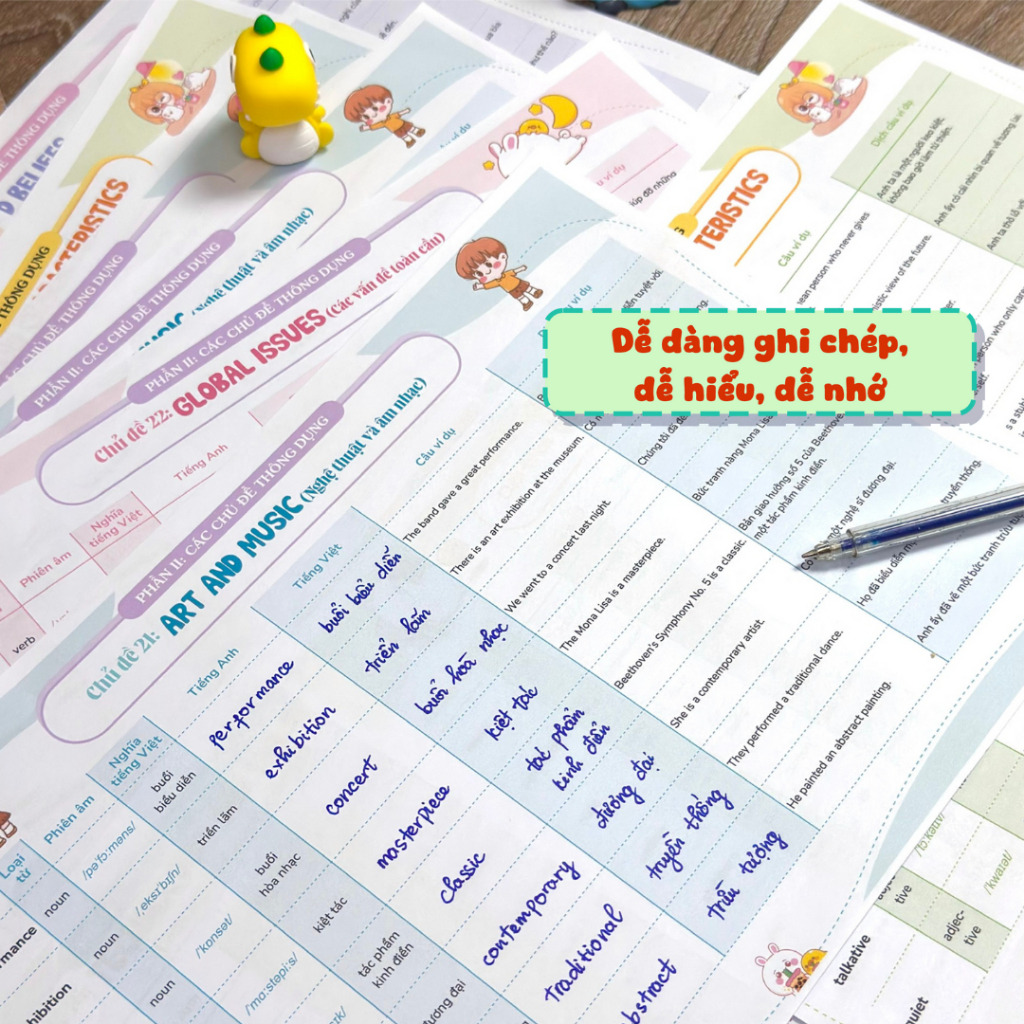 Sách - Set 140 tờ TAKENOTE 3000 Từ Vựng Tiếng Anh Theo Chủ Đề Thông Dụng, Dễ Dàng Ghi Chép, Dễ Hiểu Dễ Nhớ