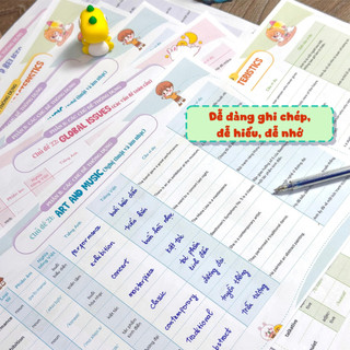 Sách - Set 140 tờ TAKENOTE 3000 Từ Vựng Tiếng Anh Theo Chủ Đề Thông Dụng - Tiên Phong Books